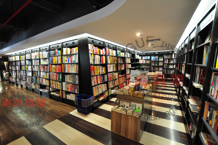 文具店貨架_靠墻書架