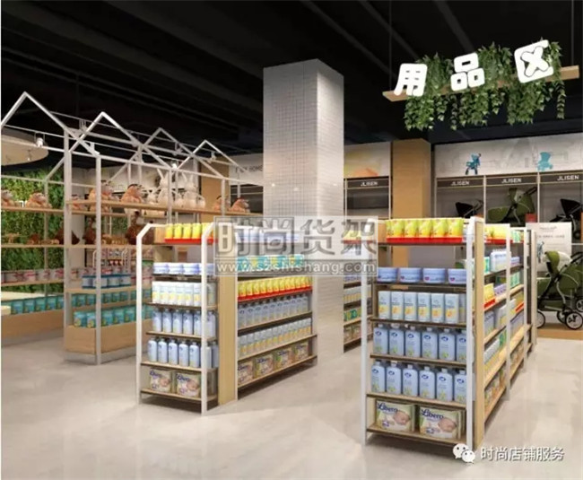 母嬰店貨架_雙面貨架