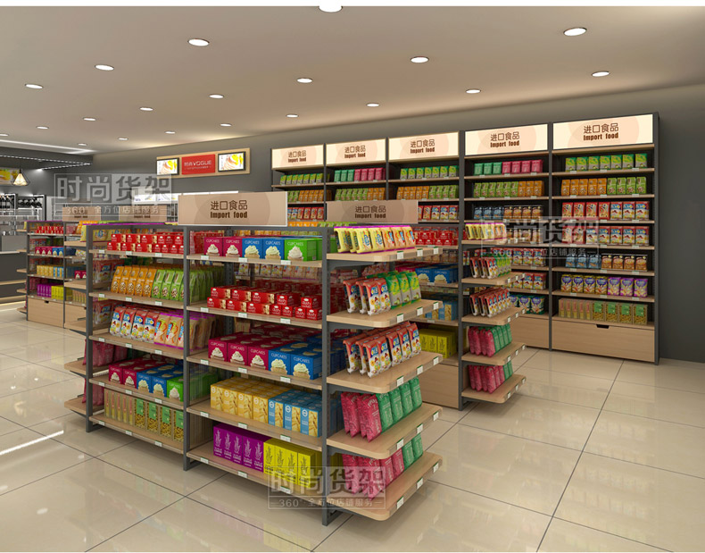 便利店貨架布局設計效果圖