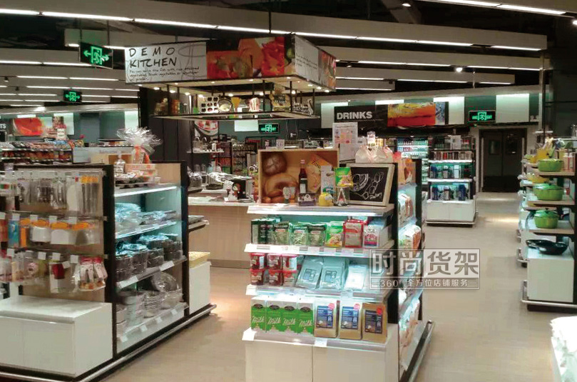 超市貨架_雙面家居用品貨架